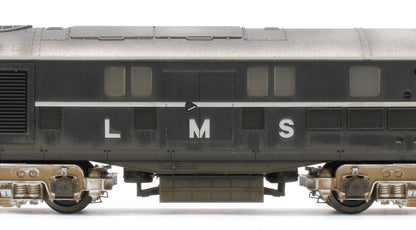 31-999ZW Bespoke Weathered LMS 10000 Black & Chrome With LMS Lettering Diesel Locomotive - Medium Weathered