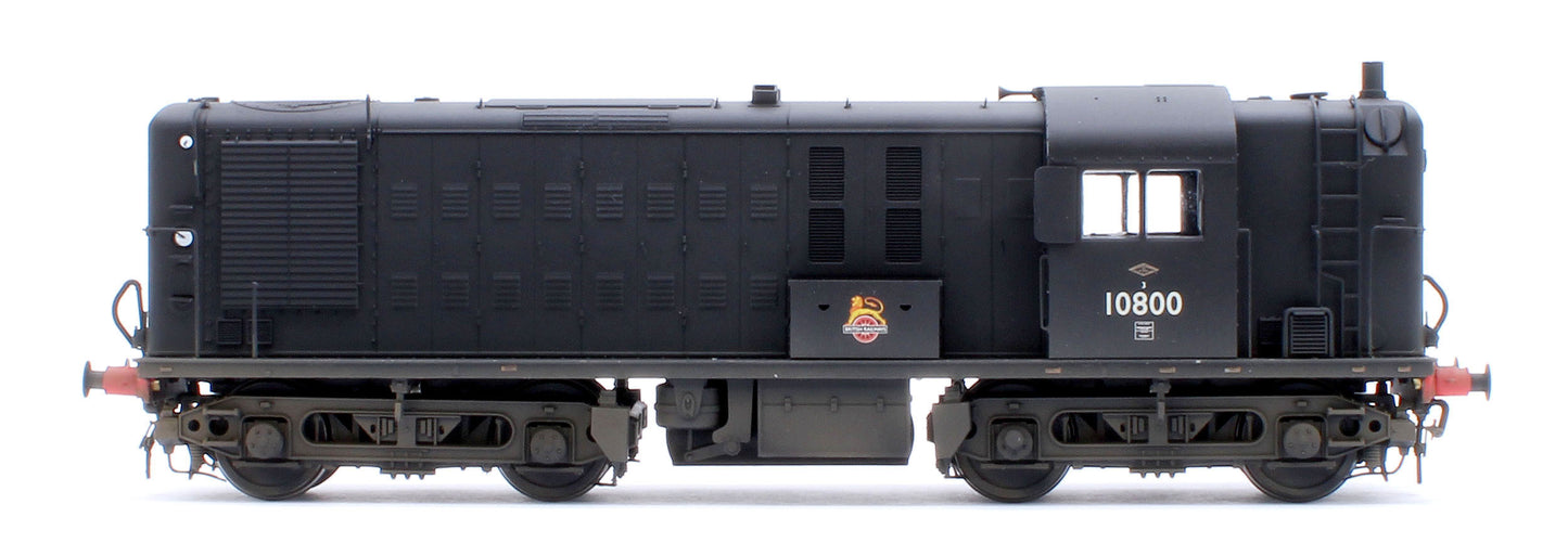 Pre-Owned North British Prototype 10800 BR Early Emblem Black with Black Bogies (final BR condition) Diesel Locomotive - Weathered