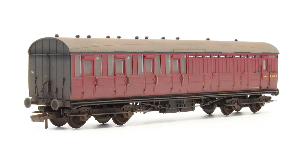 Pre-Owned BR Gresley Suburban 3rd Class Brake Coach 'E86156E' - Custom Weathered.