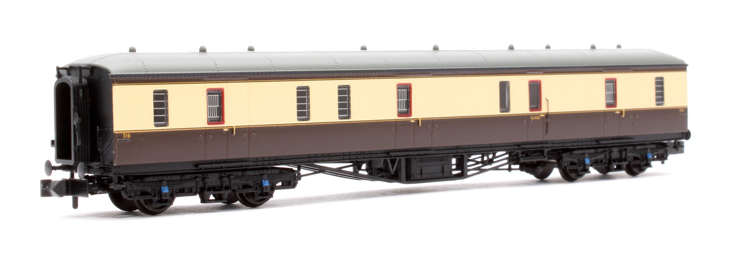 GWR Hawksworth Full Brake GWR Chocolate & Cream No.316