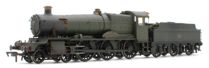 4S-001-013W Garsington Manor BR Lined Green Late Crest 78xx Manor Class 4-6-0 Steam Locomotive No.7817 - Heavy Weathered