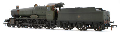 4S-001-013W Garsington Manor BR Lined Green Late Crest 78xx Manor Class 4-6-0 Steam Locomotive No.7817 - Heavy Weathered