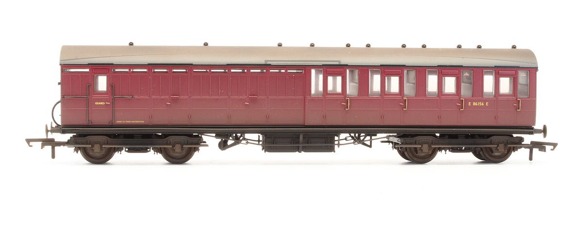Pre-Owned BR Gresley Suburban 3rd Class Brake Coach 'E86156E' - Custom Weathered.