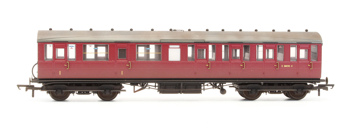 Pre-Owned BR Gresley Suburban Lavatory Composite Coach 'E88090E' - Custom Weathered