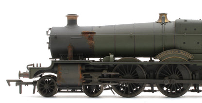 4S-001-013W Garsington Manor BR Lined Green Late Crest 78xx Manor Class 4-6-0 Steam Locomotive No.7817 - Heavy Weathered