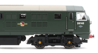 4D-025-005D Class 21 D6140 BR Green (SYP With Tablet Catcher) Diesel Locomotive - DCC Fitted