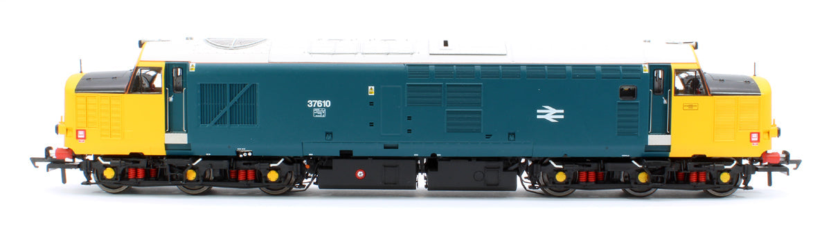 Pre-Owned ACC230937610 Class 37/6 37610 HNRC BR Blue (Wrap Around Yellow Noses) Diesel Locomotive