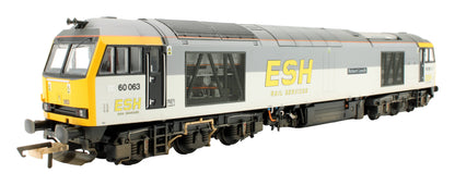 Bespoke Weathered Class 60 60063 'Robert Leech' ESH Rail Services Grey Diesel Locomotive - Expert Rails Bespoke Re-livery