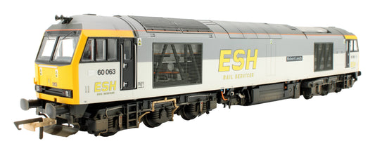 Bespoke Weathered Class 60 60063 'Robert Leech' ESH Rail Services Grey Diesel Locomotive - DCC Sound - Expert Rails Bespoke Re-livery