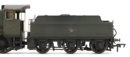 4S-001-013W Garsington Manor BR Lined Green Late Crest 78xx Manor Class 4-6-0 Steam Locomotive No.7817 - Heavy Weathered