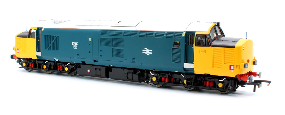 Pre-Owned ACC230937610 Class 37/6 37610 HNRC BR Blue (Wrap Around Yellow Noses) Diesel Locomotive
