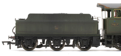4S-001-013W Garsington Manor BR Lined Green Late Crest 78xx Manor Class 4-6-0 Steam Locomotive No.7817 - Heavy Weathered