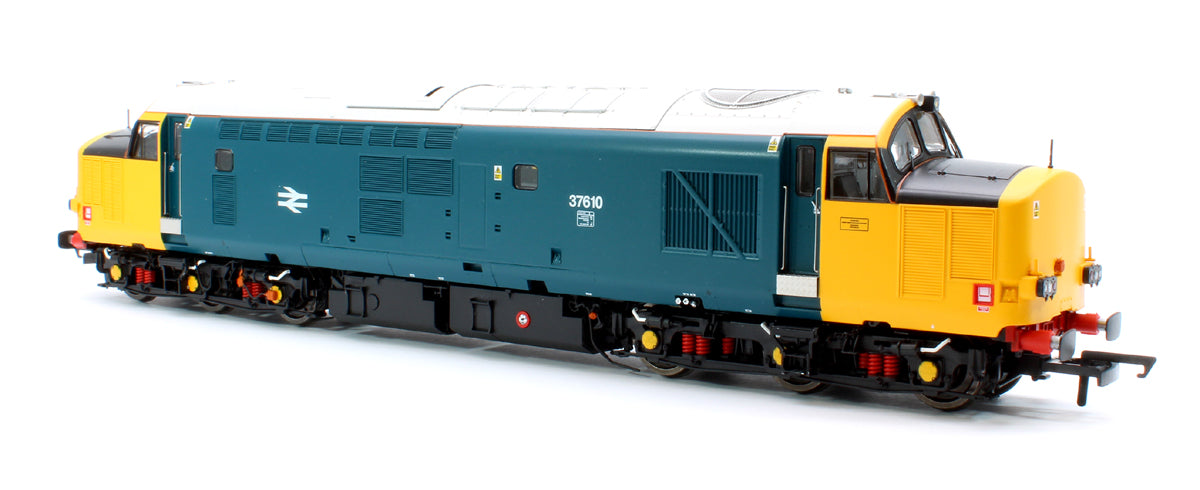 Pre-Owned ACC230937610 Class 37/6 37610 HNRC BR Blue (Wrap Around Yellow Noses) Diesel Locomotive