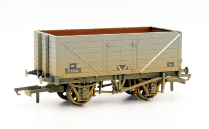 Pre-Owned 7 Plank Wagon - BR Grey P72521 - Weathered