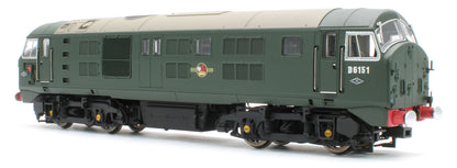 4D-025-006S Class 21 D6151 BR Green (With Tablet Catcher) Diesel Locomotive - DCC Sound
