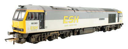 Bespoke Weathered Class 60 60063 'Robert Leech' ESH Rail Services Grey Diesel Locomotive - Expert Rails Bespoke Re-livery