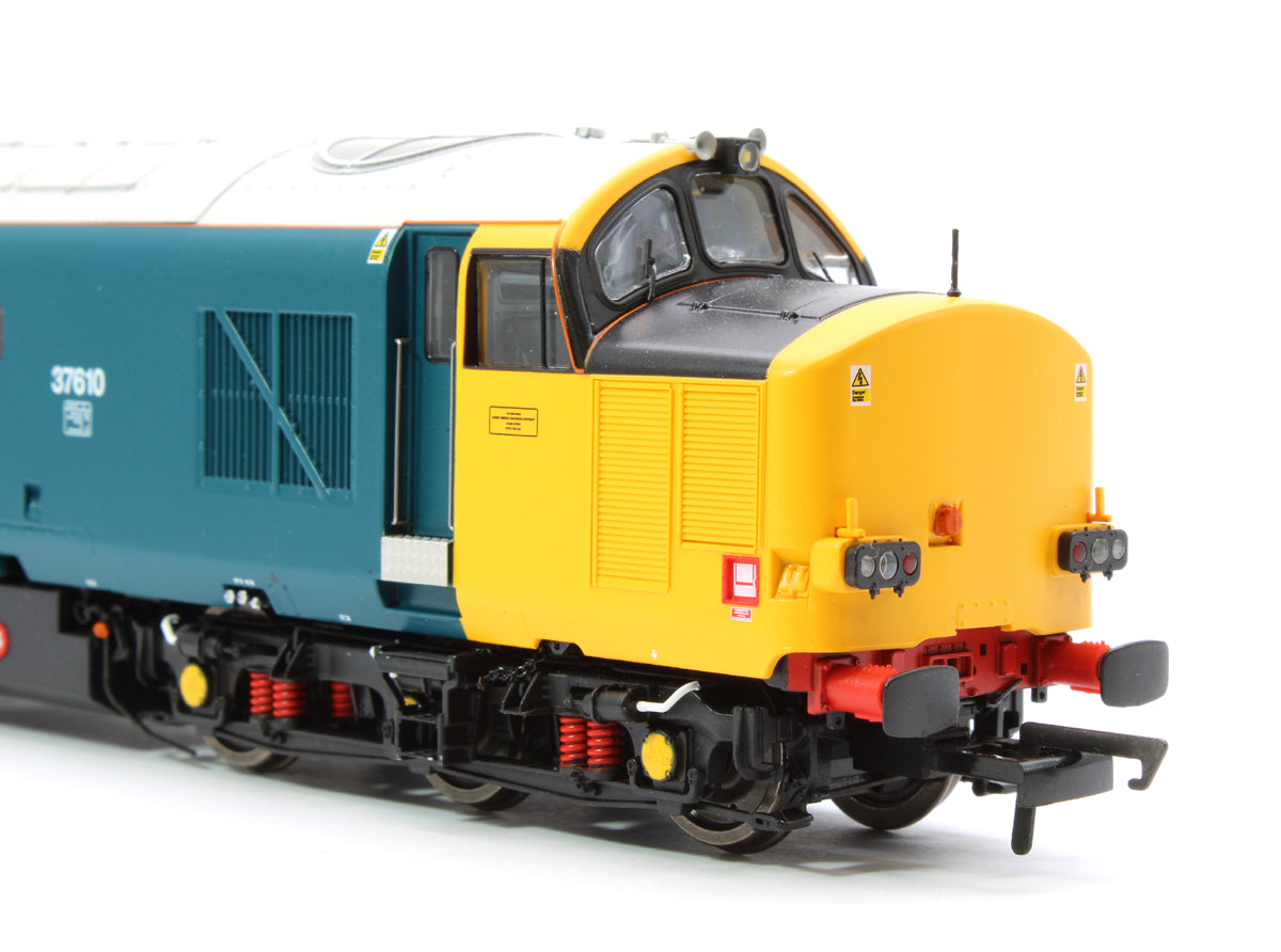 Pre-Owned ACC230937610 Class 37/6 37610 HNRC BR Blue (Wrap Around Yellow Noses) Diesel Locomotive