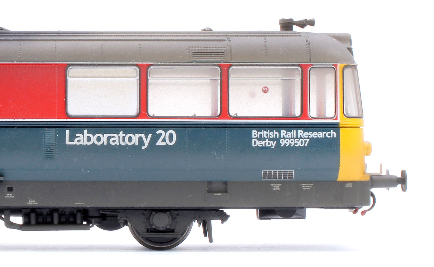 Pre-Owned Waggon & Maschinenbau (W&M) Diesel Railbus Railway Technical Centre Red/Blue 'Laboratory 20' - Weathered