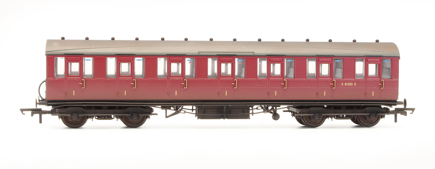 Pre-Owned R4519 BR Gresley Suburban 1st Class Coach 'E81025E' - Custom Weathered