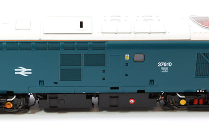 Pre-Owned ACC230937610 Class 37/6 37610 HNRC BR Blue (Wrap Around Yellow Noses) Diesel Locomotive