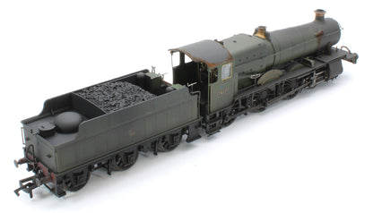 4S-001-013W Garsington Manor BR Lined Green Late Crest 78xx Manor Class 4-6-0 Steam Locomotive No.7817 - Heavy Weathered