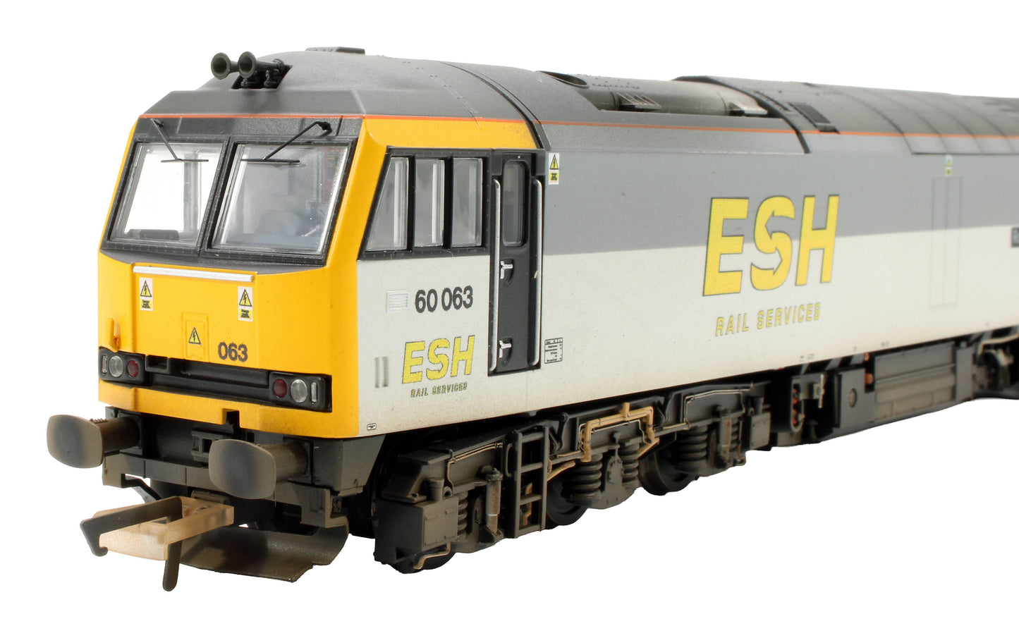 Bespoke Weathered Class 60 60063 'Robert Leech' ESH Rail Services Grey Diesel Locomotive - Expert Rails Bespoke Re-livery