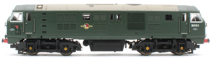 4D-025-006S Class 21 D6151 BR Green (With Tablet Catcher) Diesel Locomotive - DCC Sound