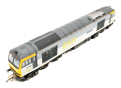 Bespoke Weathered Class 60 60063 'Robert Leech' ESH Rail Services Grey Diesel Locomotive - Expert Rails Bespoke Re-livery