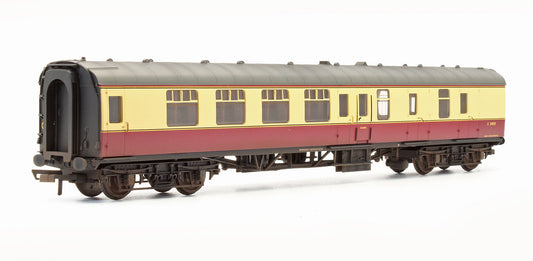 Pre-Owned BR Crimson & Cream MK1 Corridor Brake 2nd Class Coach 'E34010' - Custom Weathered