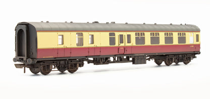 Pre-Owned BR Crimson & Cream MK1 Corridor Brake 2nd Class Coach 'E34010' - Custom Weathered