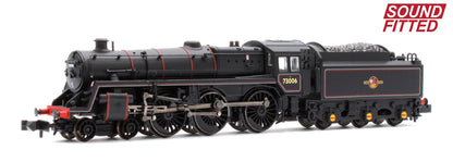 BR Standard 5MT with BR1 Tender 73006 BR Lined Black (Late Crest) DCC Sound