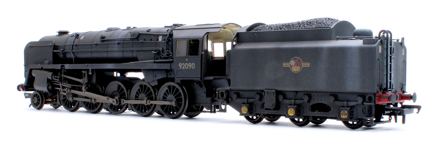 Pre-Owned BR Standard 9F with BR1G Tender 92090 BR Black (Late Crest) Steam Locomotive - Weathered