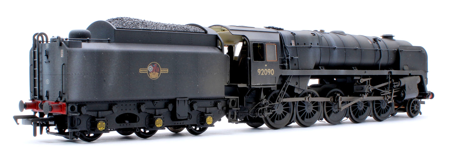 Pre-Owned BR Standard 9F with BR1G Tender 92090 BR Black (Late Crest) Steam Locomotive - Weathered