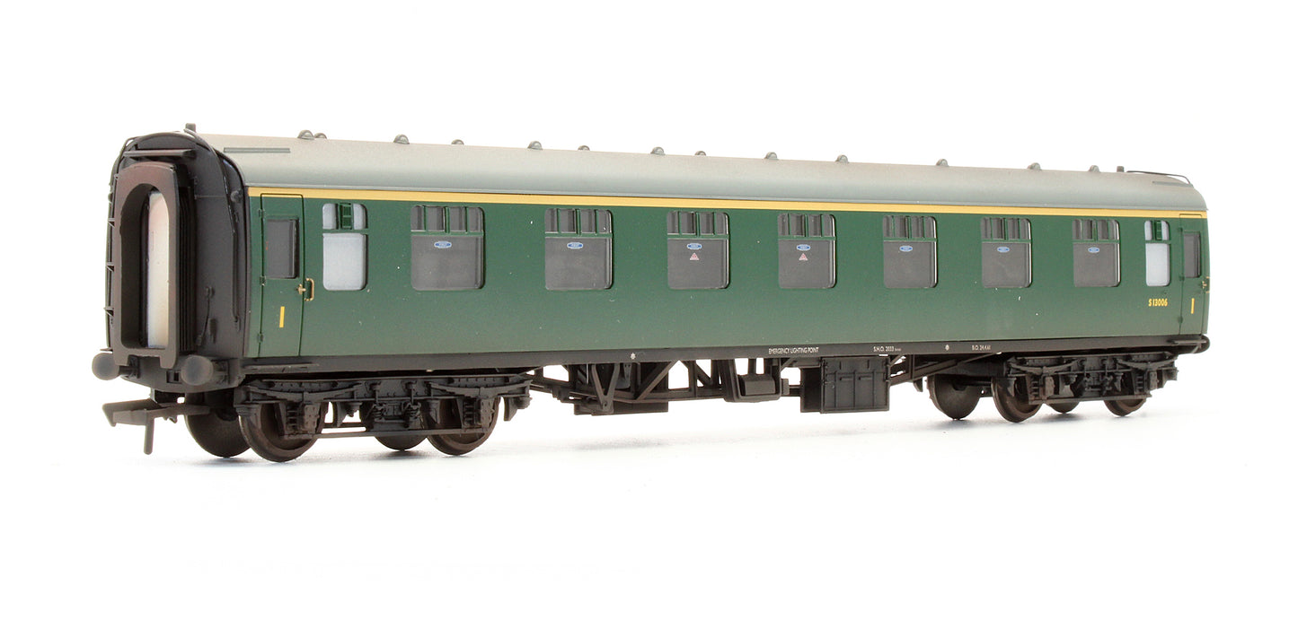 Pre-Owned BR Mk1 FK First Corridor (SR) Green Passenger Coach 'S13006' - Custom Weathered