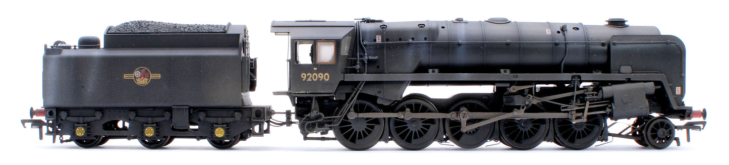 Pre-Owned BR Standard 9F with BR1G Tender 92090 BR Black (Late Crest) Steam Locomotive - Weathered