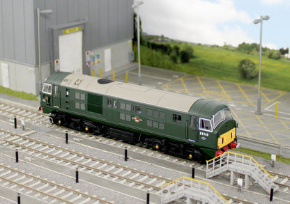 4D-025-005D Class 21 D6140 BR Green (SYP With Tablet Catcher) Diesel Locomotive - DCC Fitted