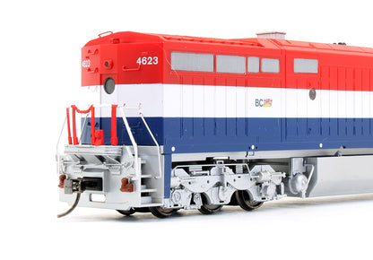 Pre-Owned Dash 8-40CM Diesel Locomotive British Columbia Railway Red, White & Blue - Road #4623