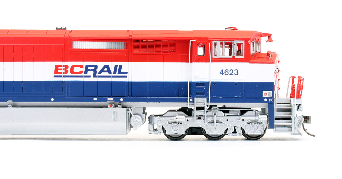 Pre-Owned Dash 8-40CM Diesel Locomotive British Columbia Railway Red, White & Blue - Road #4623