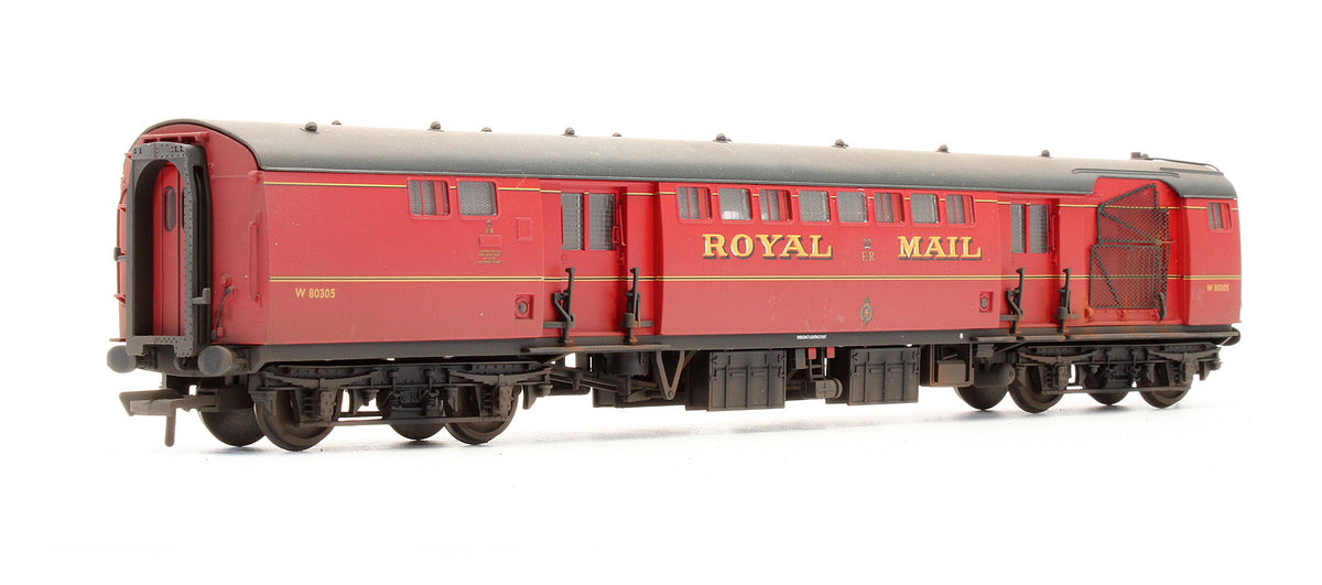 Pre-Owned TPO Sorting Van With Nets Royal Mail Red 'W 80305' - Custom Weathered