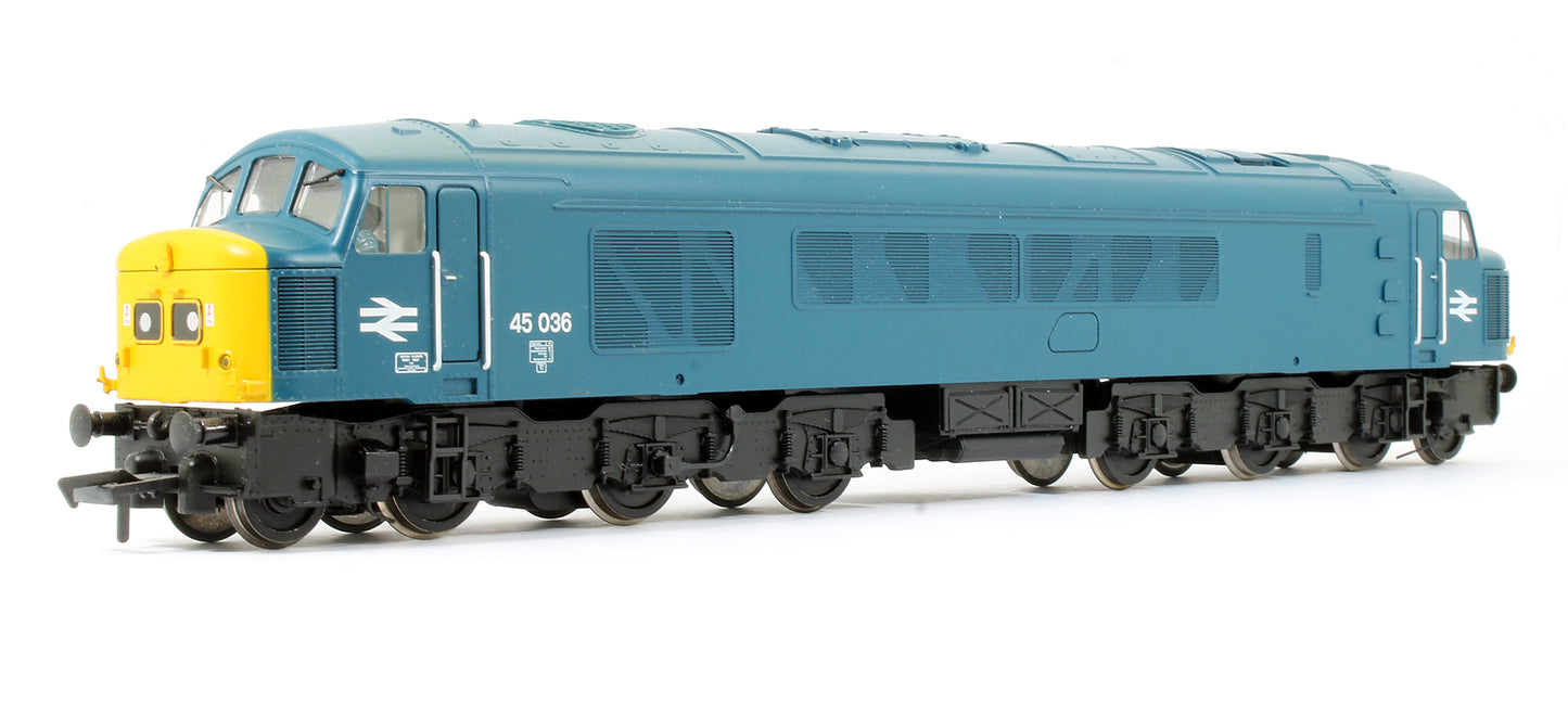 Pre-Owned Class 45 45036 BR Blue Split Centre Headcode Diesel Locomotive - DCC Fitted
