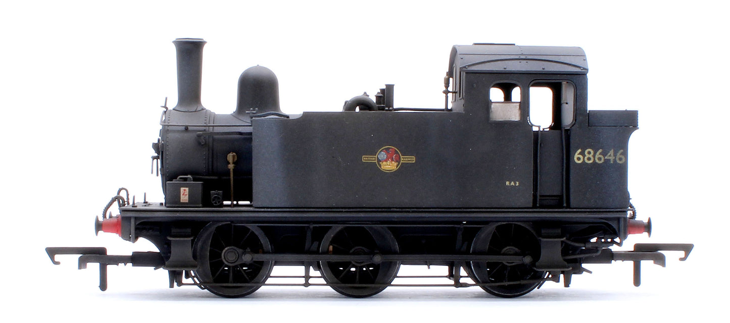 Pre-Owned BR Class J68 'Buckjumper' BR Black Late Crest 0-6-0 Tank Locomotive No.68646 - DCC Sound & Weathered