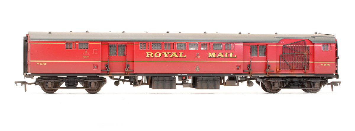 Pre-Owned TPO Sorting Van With Nets Royal Mail Red 'W 80305' - Custom Weathered