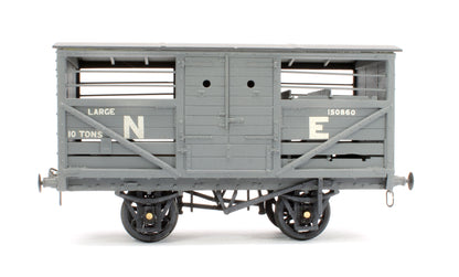 Pre-Owned NE Grey 10T Cattle Wagon No.150860 (Unboxed)