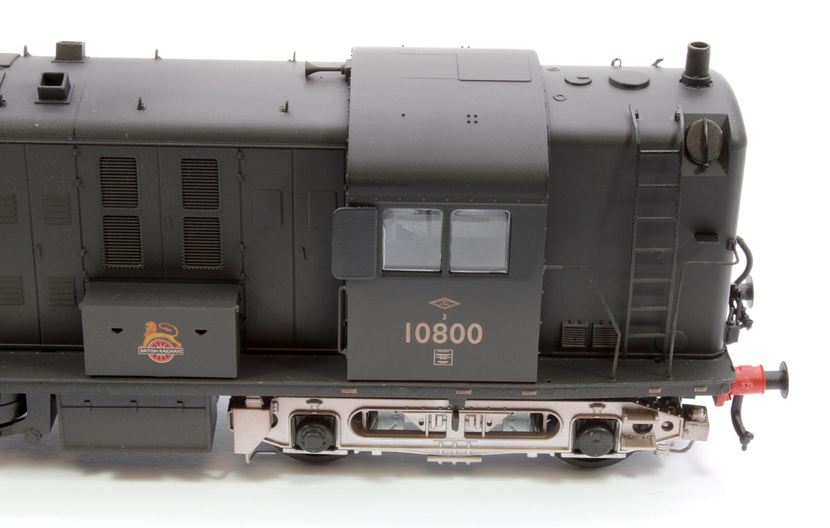 North British Prototype 10800 BR Early Emblem Black with Silver Bogies (SR/LMR Post-1954) Diesel Locomotive - Weathered