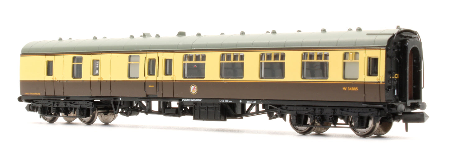 Pre-Owned BR MK1 BSK Brake Second Corridor BR Chocolate & Cream Coach 'W34885'