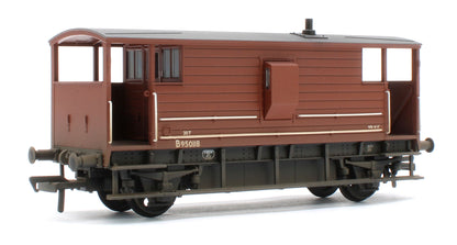 38-977 Pre-Owned LMS 20T Brake Van BR Bauxite (Early) No. B950118 - Weathered