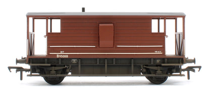 38-977 Pre-Owned LMS 20T Brake Van BR Bauxite (Early) No. B950118 - Weathered