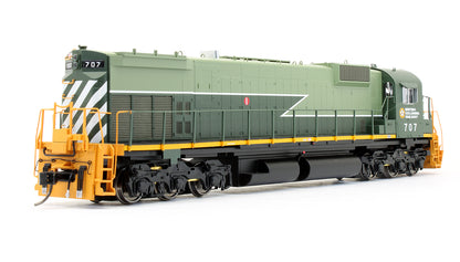 Pre-Owned Alco Century M630 Two Tone Green Diesel Locomotive British Columbia Rail - Road #707