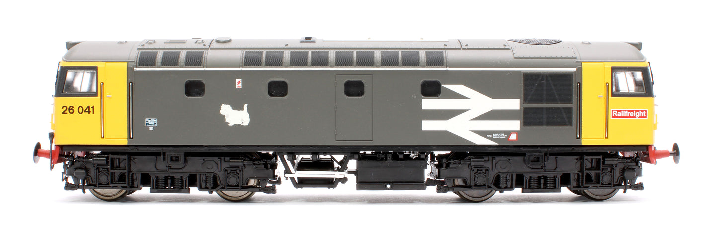Pre-Owned 2635 Class 26 BRCW Sulzer No.26041 Railfreight Grey Livery (with Large Logo) Diesel Locomotive