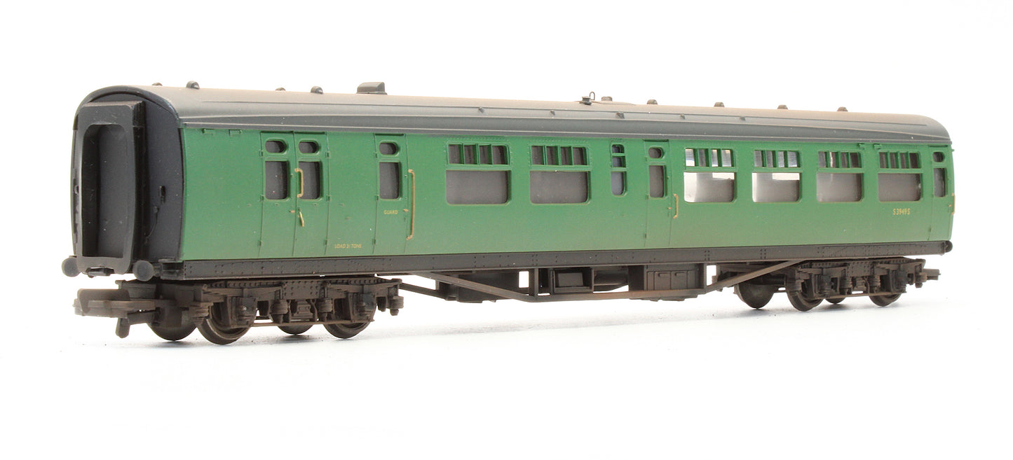 34-501A Pre-Owned BR Malachite Green 63' Bulleid Corridor / Open Brake 2nd Coach 'S3949S' - Custom Weathered